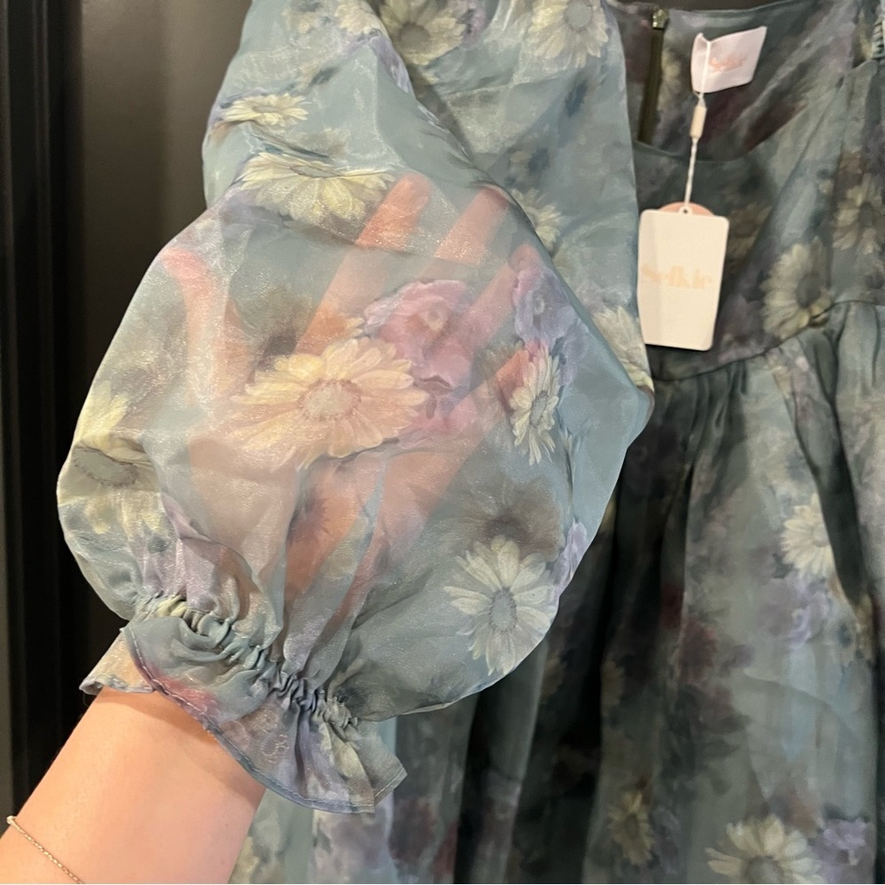 Selkie the Puff Dress in Chalk Dust Floral Size 3X NEW! New with tags! - Picture 6 of 12